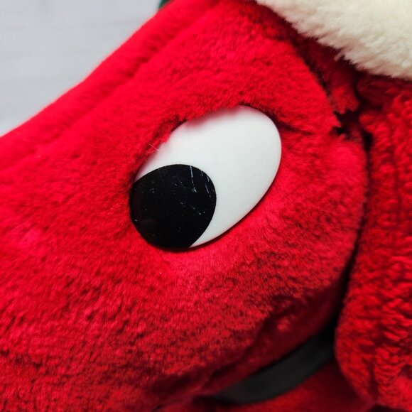 Vtg 1990s Dakin Clifford Holiday Plush 10 Inch Christmas Dog Vintage Collectible - Picture 4 of 6